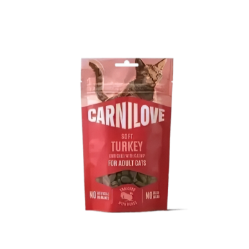 Carnilove Treats Soft Turkey enriched w/Catnip Snack 50g (3 packs)